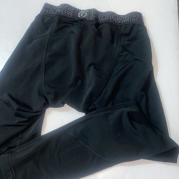 4/$25 POWER CORE COMPRESSION PANTS SIZE APPROXIMATELY XS S NO LABEL - Picture 2 of 10